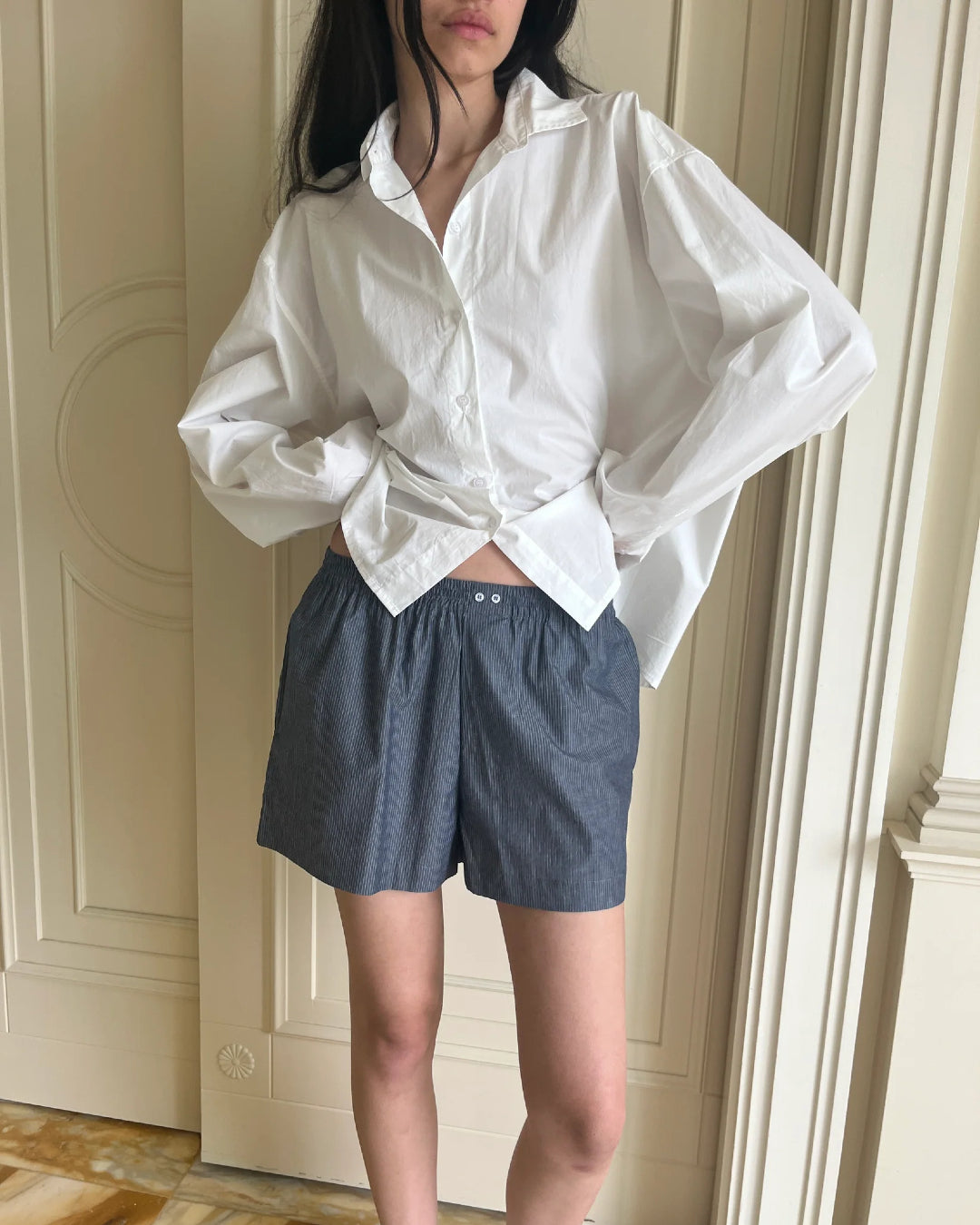 Boxer | Blue Pinstripe