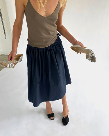 Tie Skirt | Navy