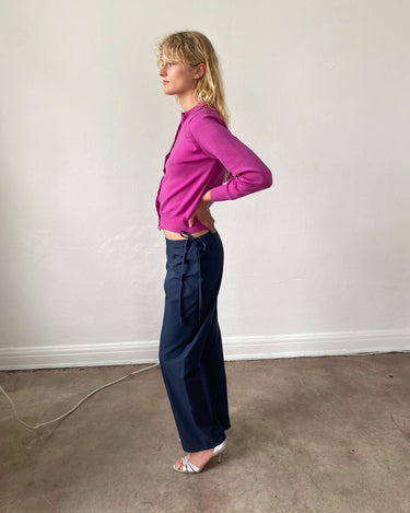 Tie Pants | Navy