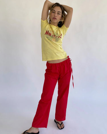 Tie Pants | Red