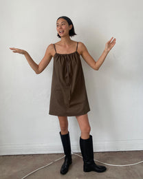 Bow Dress | Chocolate