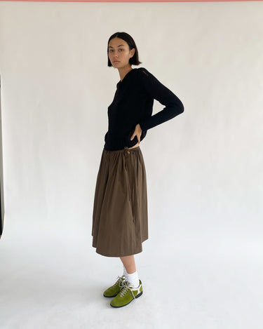 Tie Skirt | Chocolate