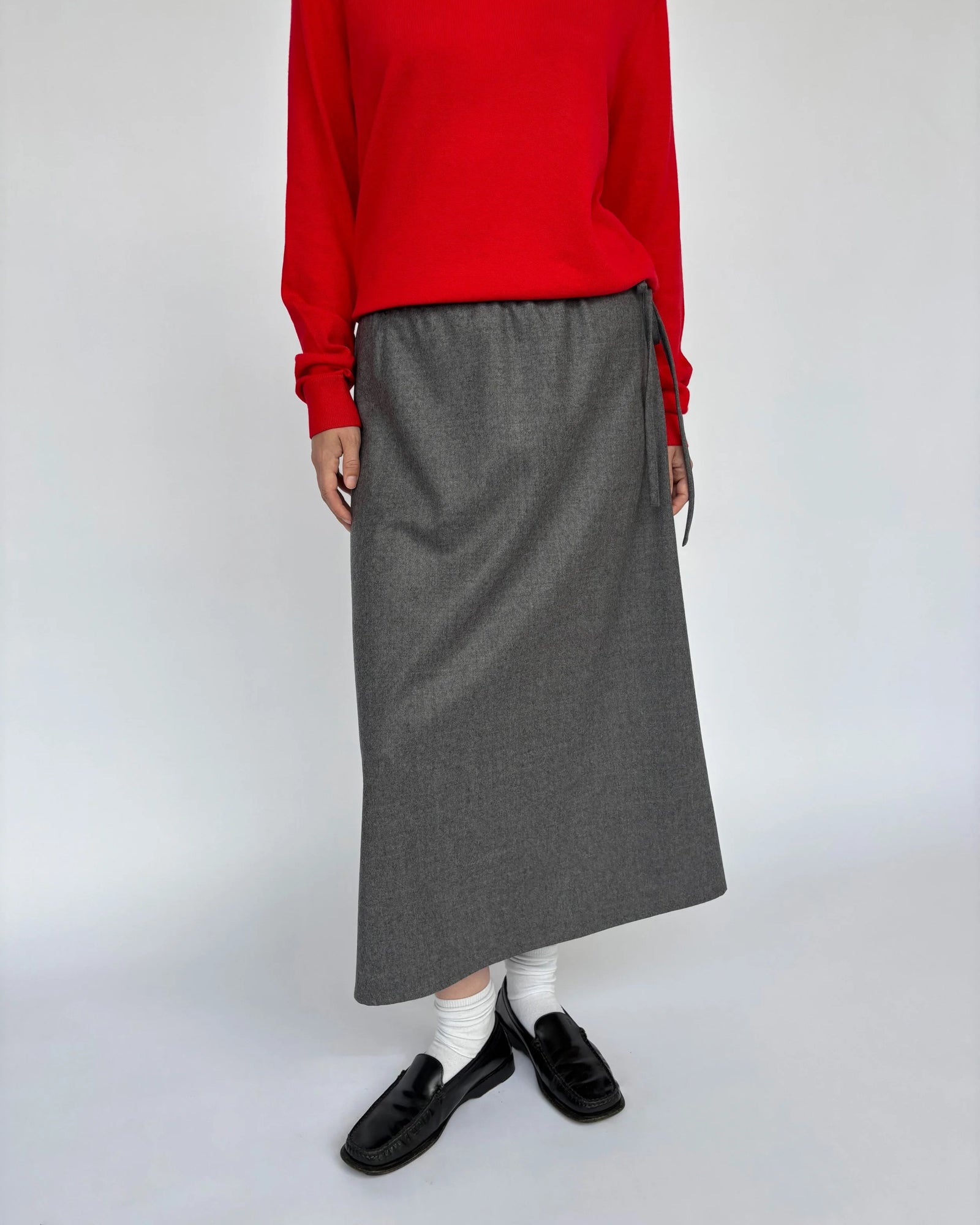 Wool Skirt | Grey