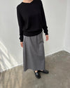 Wool Skirt | Grey