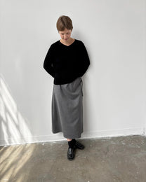 Wool Skirt | Grey