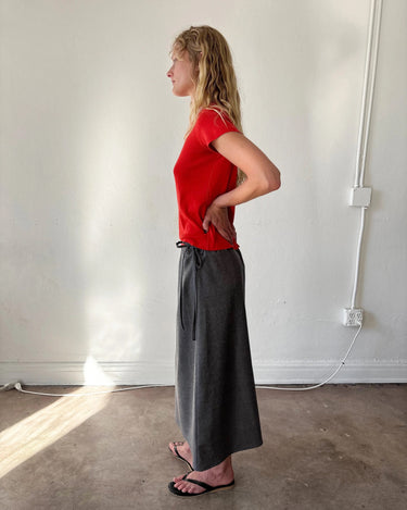 Wool Skirt | Grey
