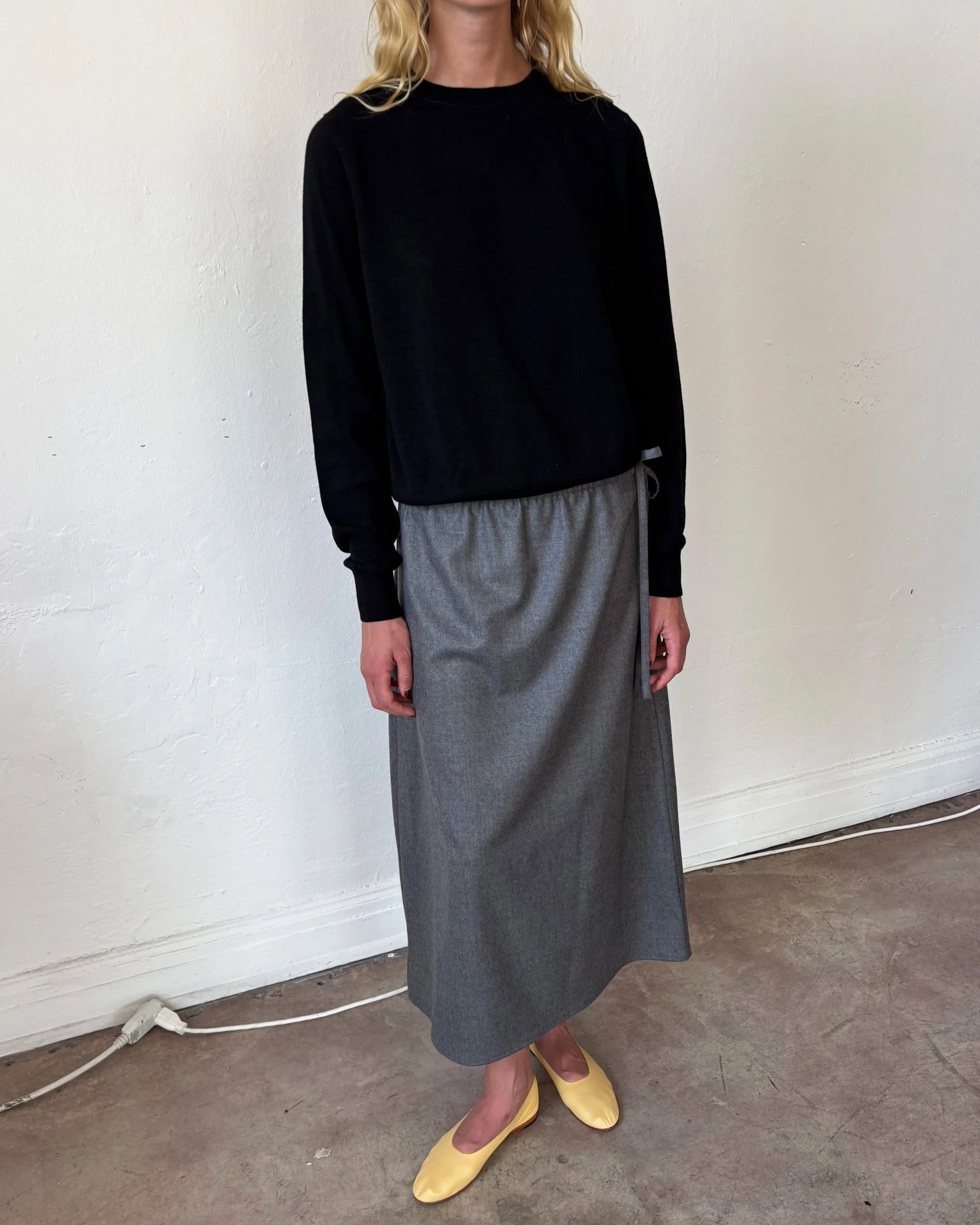Wool Skirt | Grey