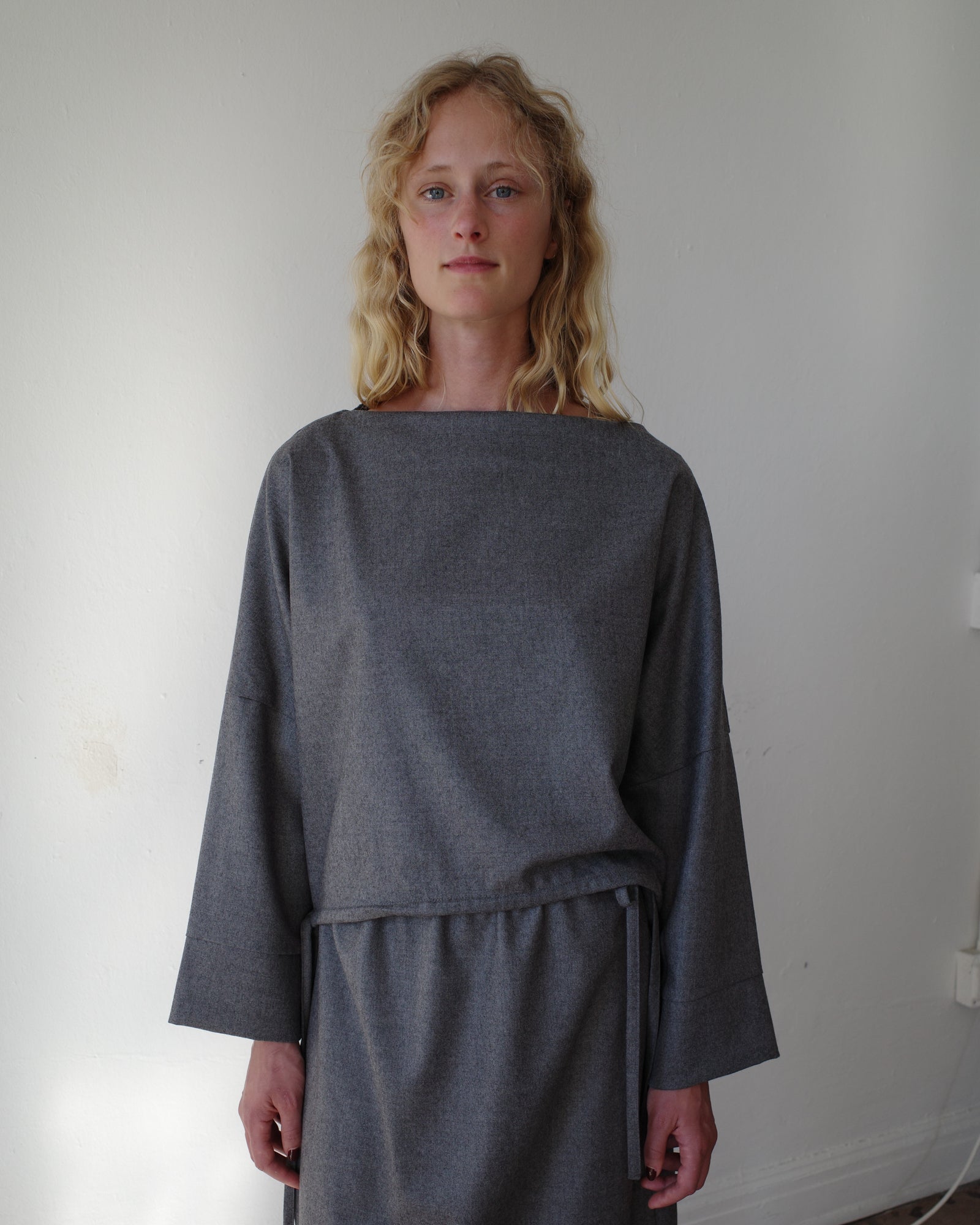 Wool Cuff Top | Grey