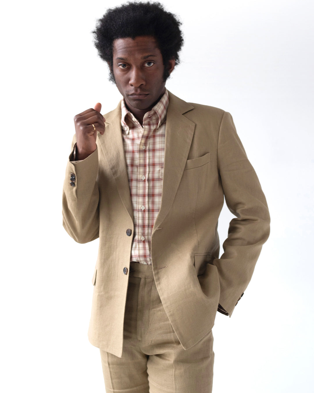 Single Breasted Blazer | Fawn