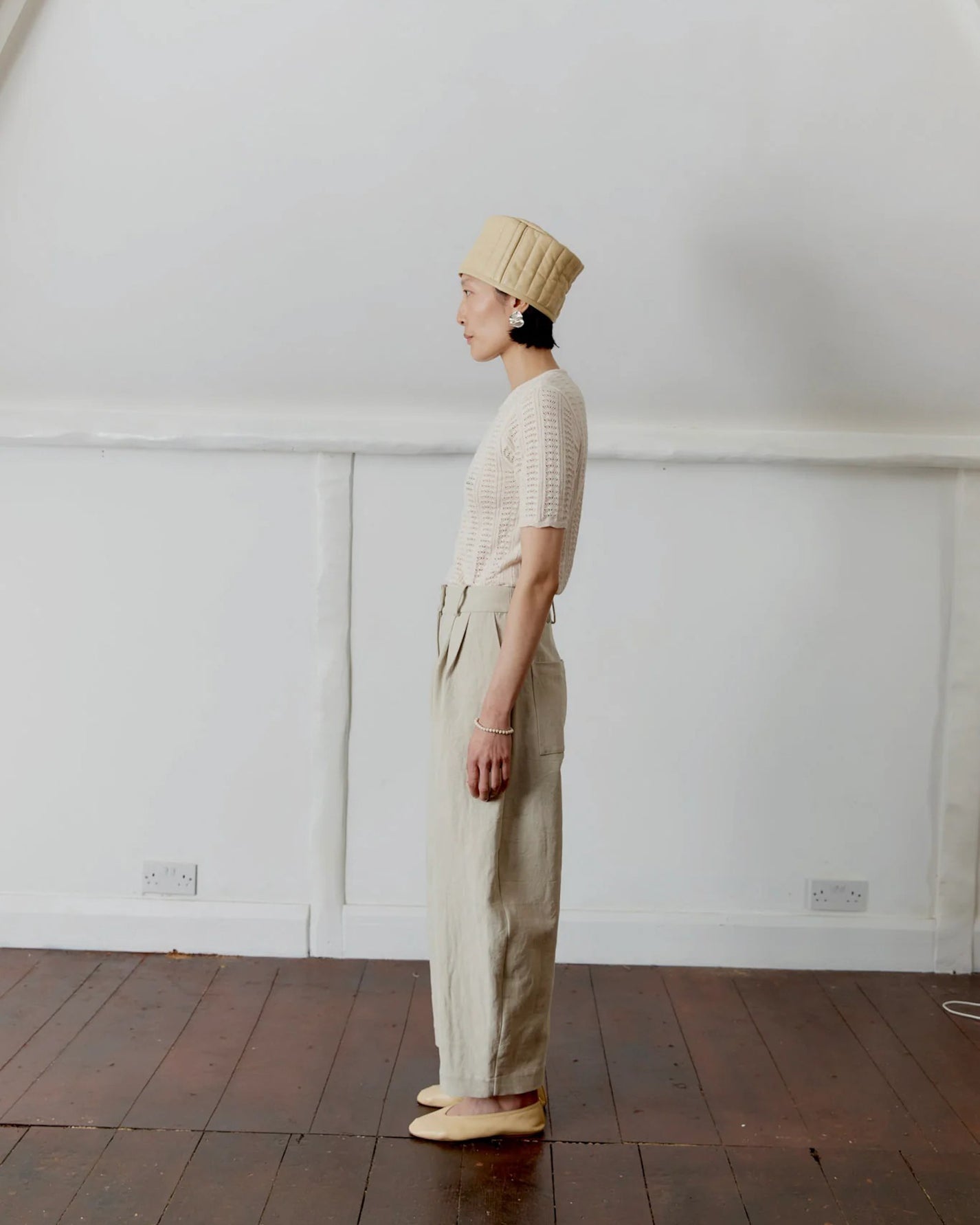 Japanese Cotton Linen Robyn Trouser | Natural