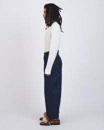 Japanese Cotton Twill Robyn Trouser | Dark Navy