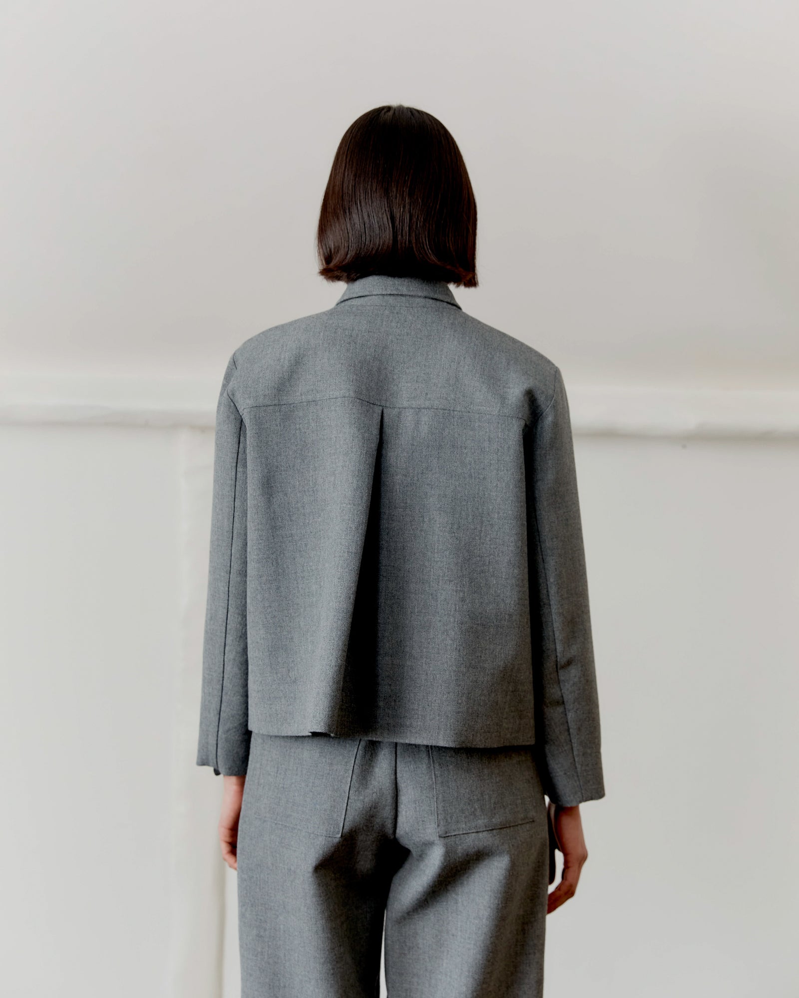 British Wool Lillie Jacket | Light Grey