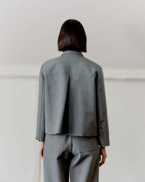 British Wool Lillie Jacket | Light Grey