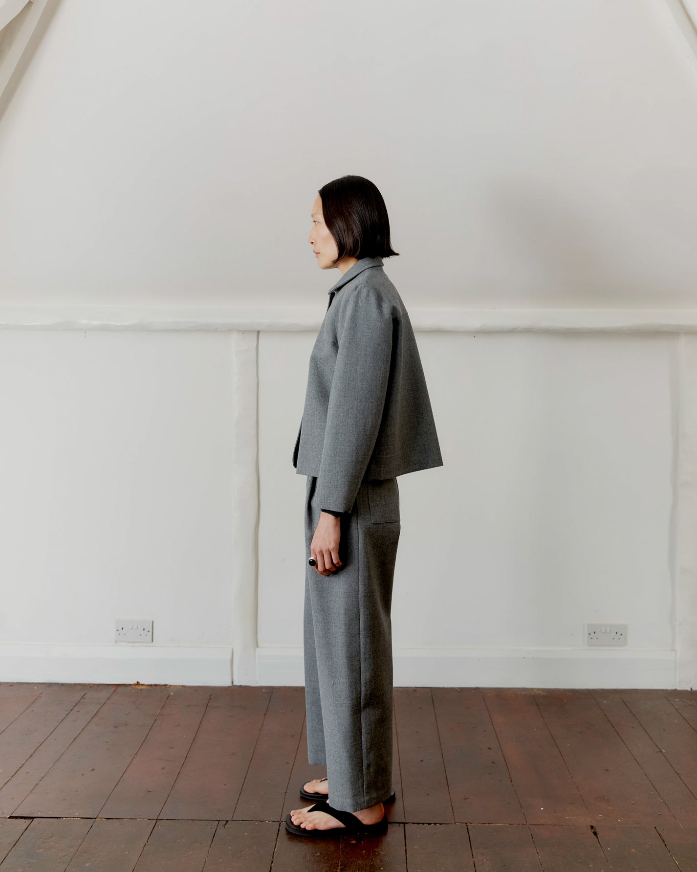 British Wool Lillie Jacket | Light Grey