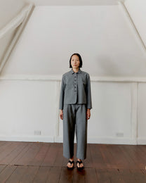 British Wool Georgia Trouser | Light Grey