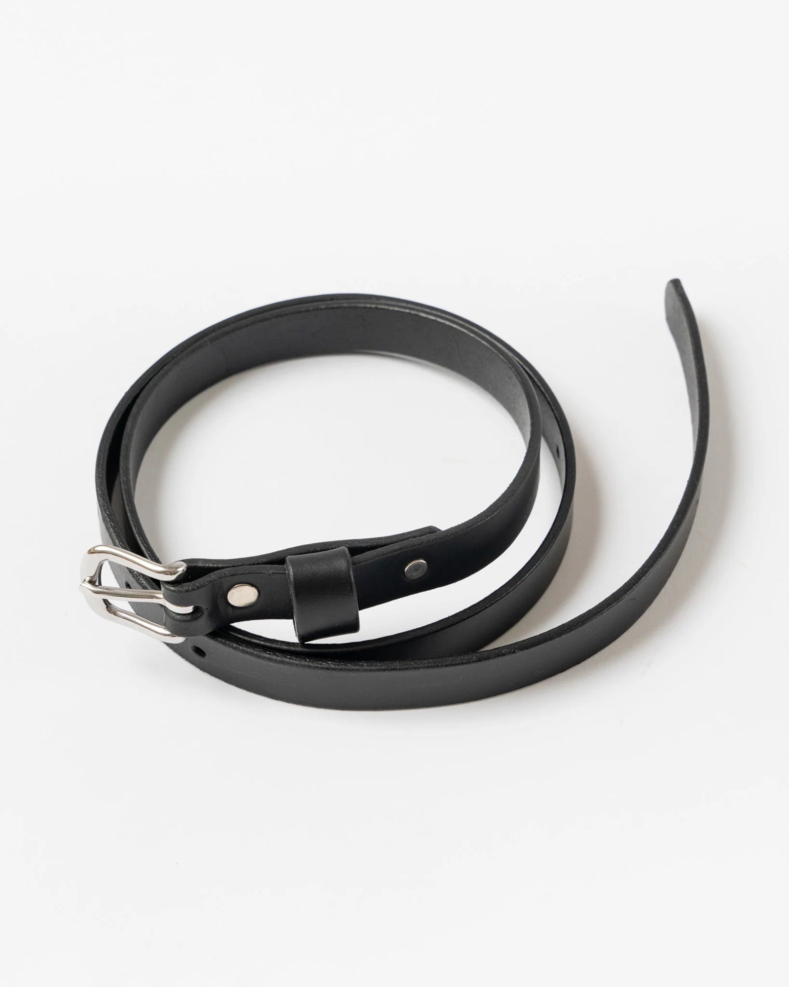 Thin Leather Belt | Black