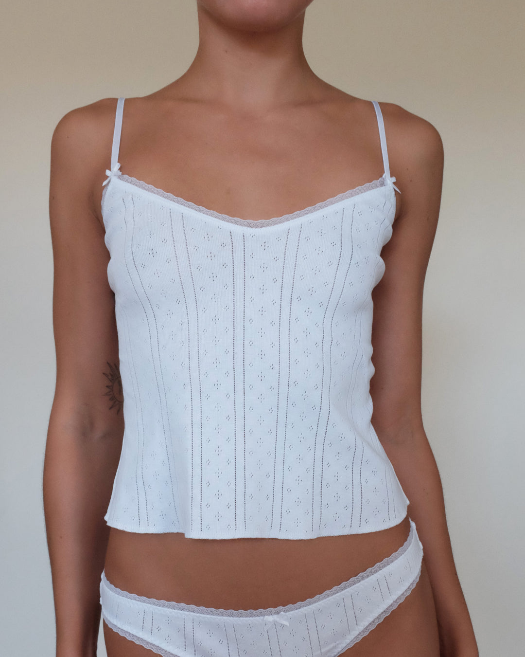 The Long Cami | White