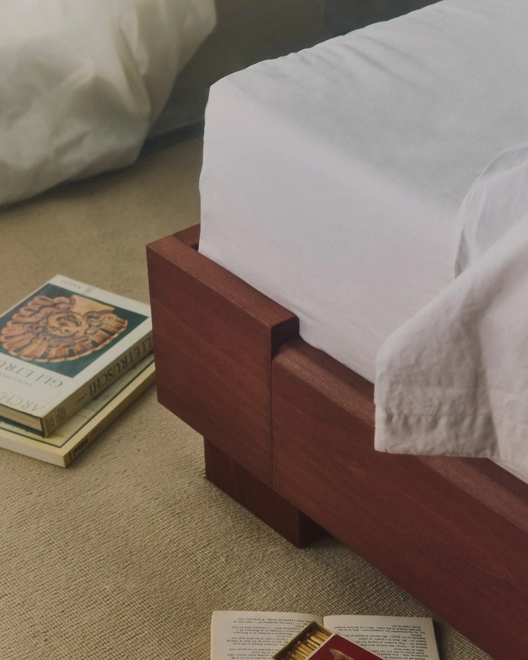 Cubico Bed Frame | Dark Amber