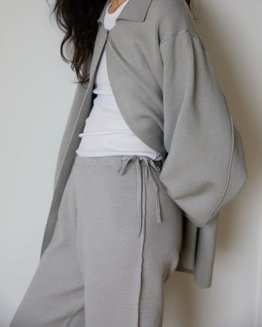The Drawcord Knit Pant | Grey