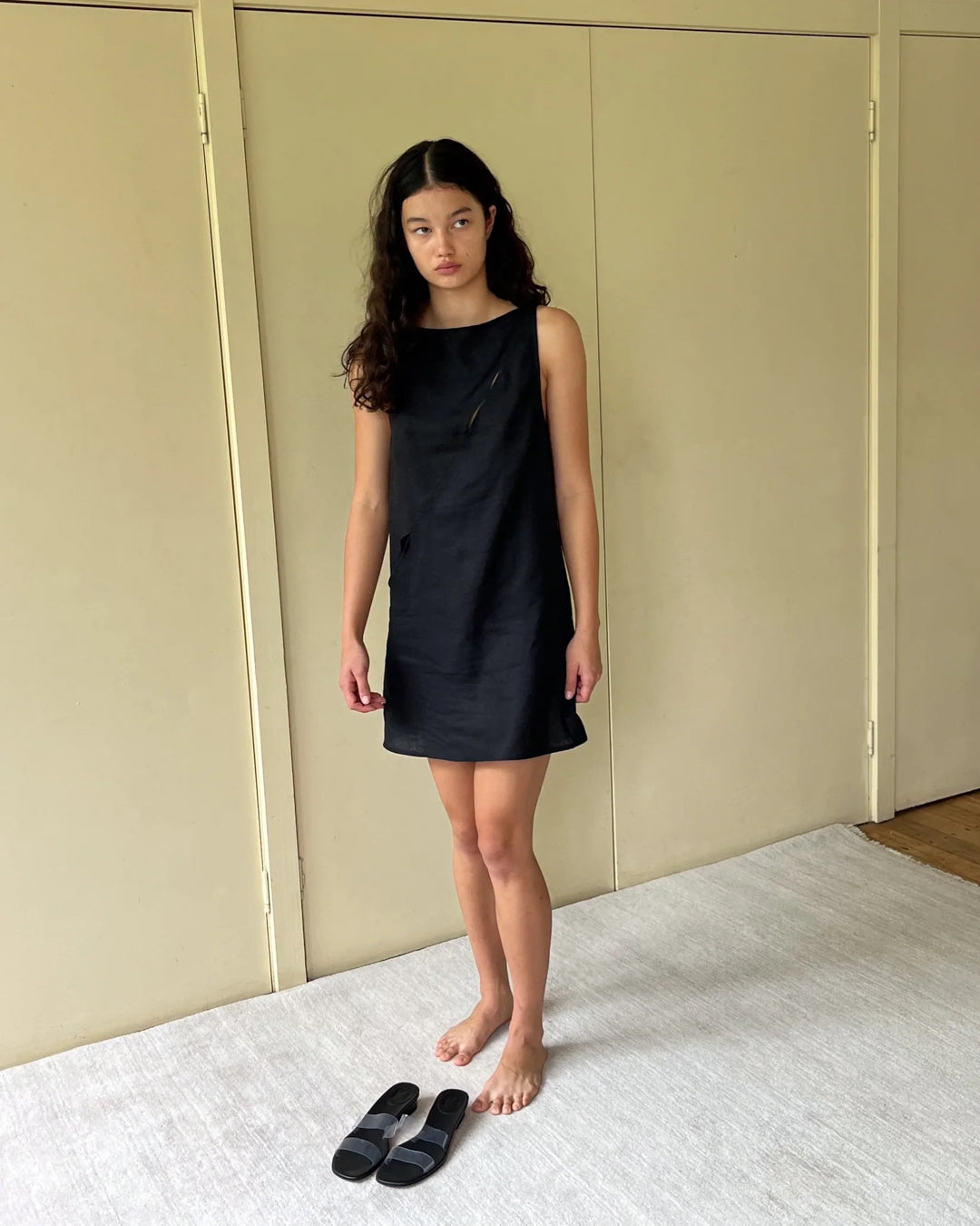 Shift Mini Dress | Black