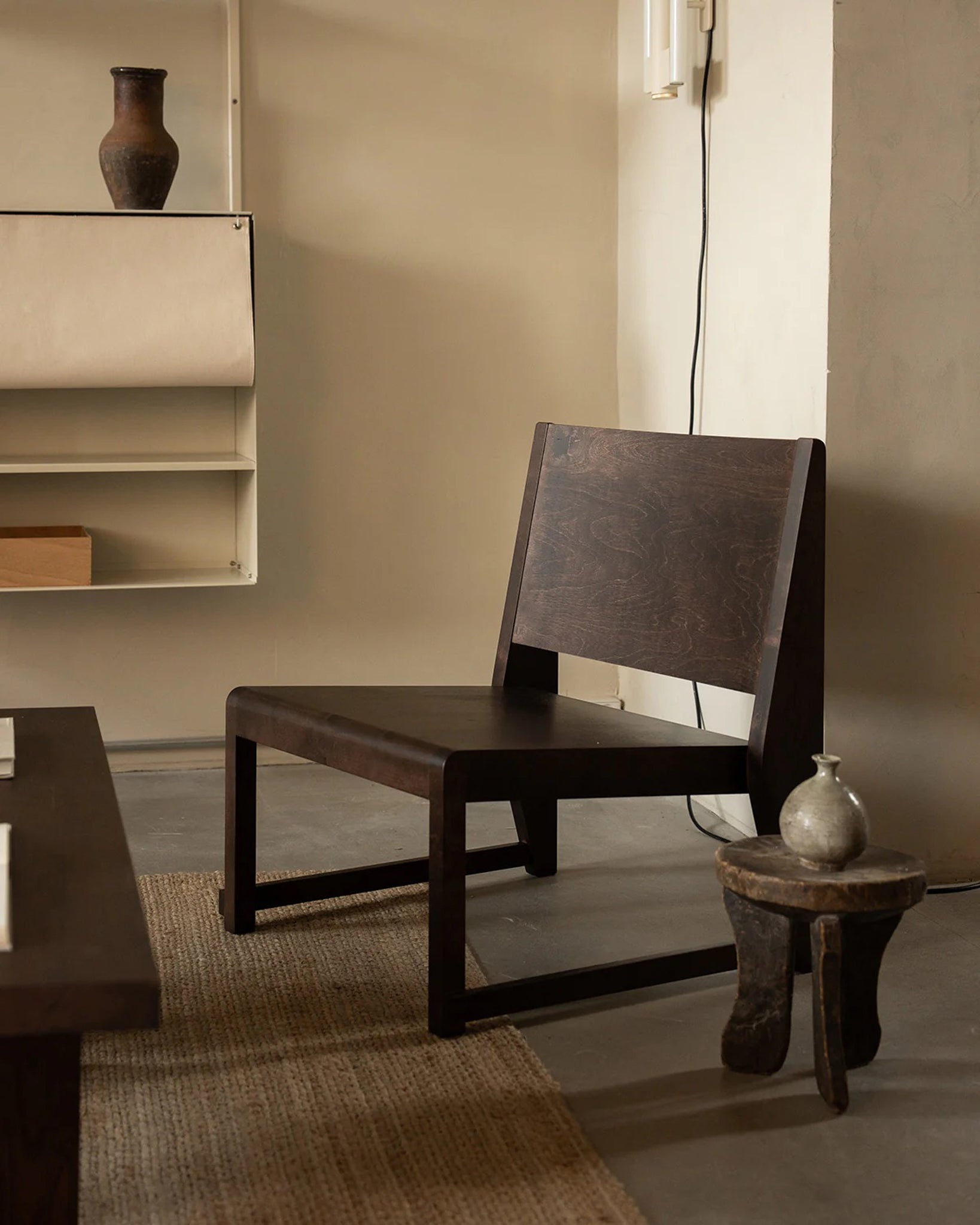 Easy Chair 01 | Dark Brown Birch