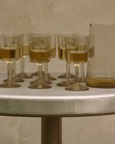 Isle Stem Glass | Set Of Two | Light Smoke