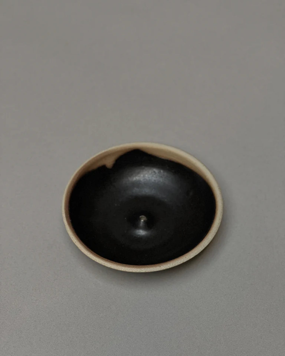 Stoneware Incense Holder | Coal Black