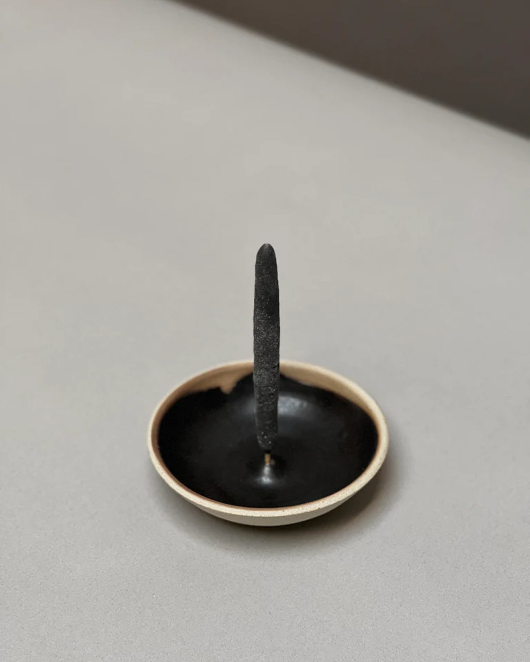 Stoneware Incense Holder | Coal Black