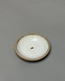 Stoneware Incense Holder | Piker White