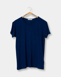 Clean Crewneck T-Shirt | Indigo 12