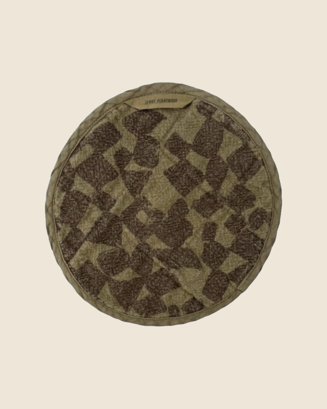 Circle Potholder | Amber &amp; Khaki