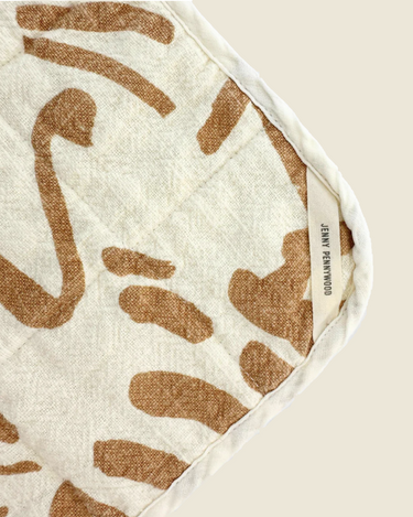 Square Potholder | Gold & Bare