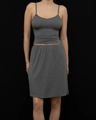 Recline Skirt | Charcoal