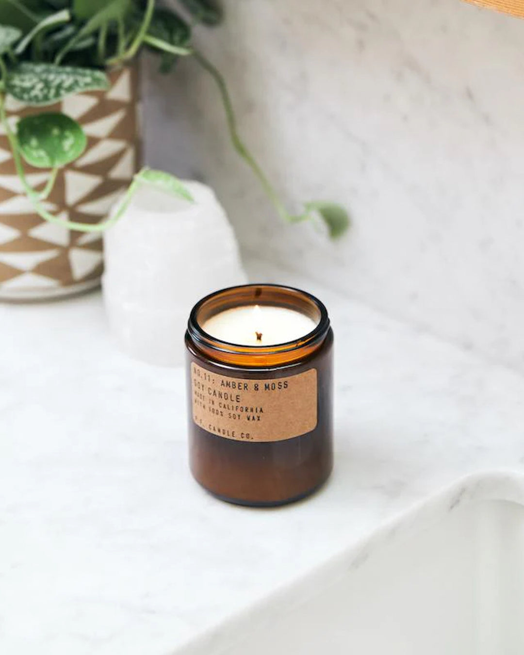 Soy Candle | Amber &amp; Moss
