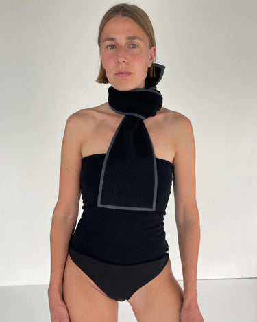 Boiled Wool Scarf | Mini | Lava