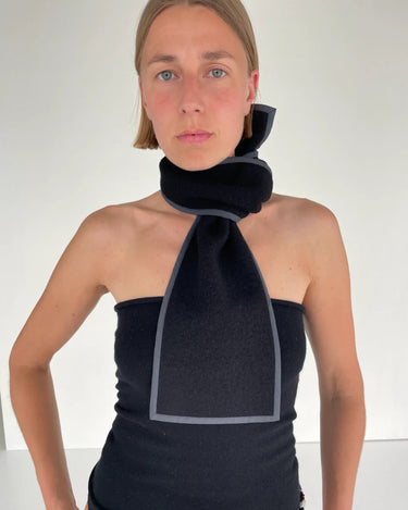 Boiled Wool Scarf | Mini | Lava