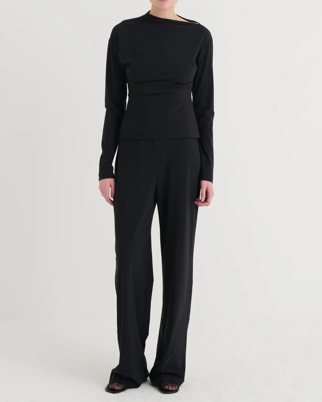 Wide Fit Pants | Black