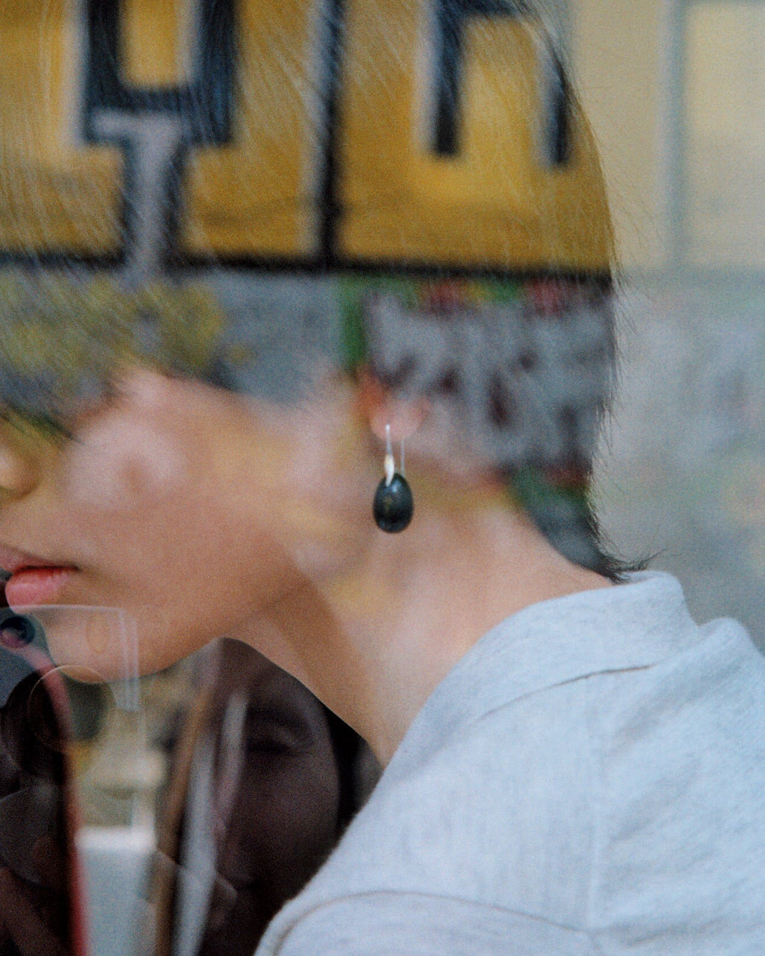 Gota Midi Earrings | Black