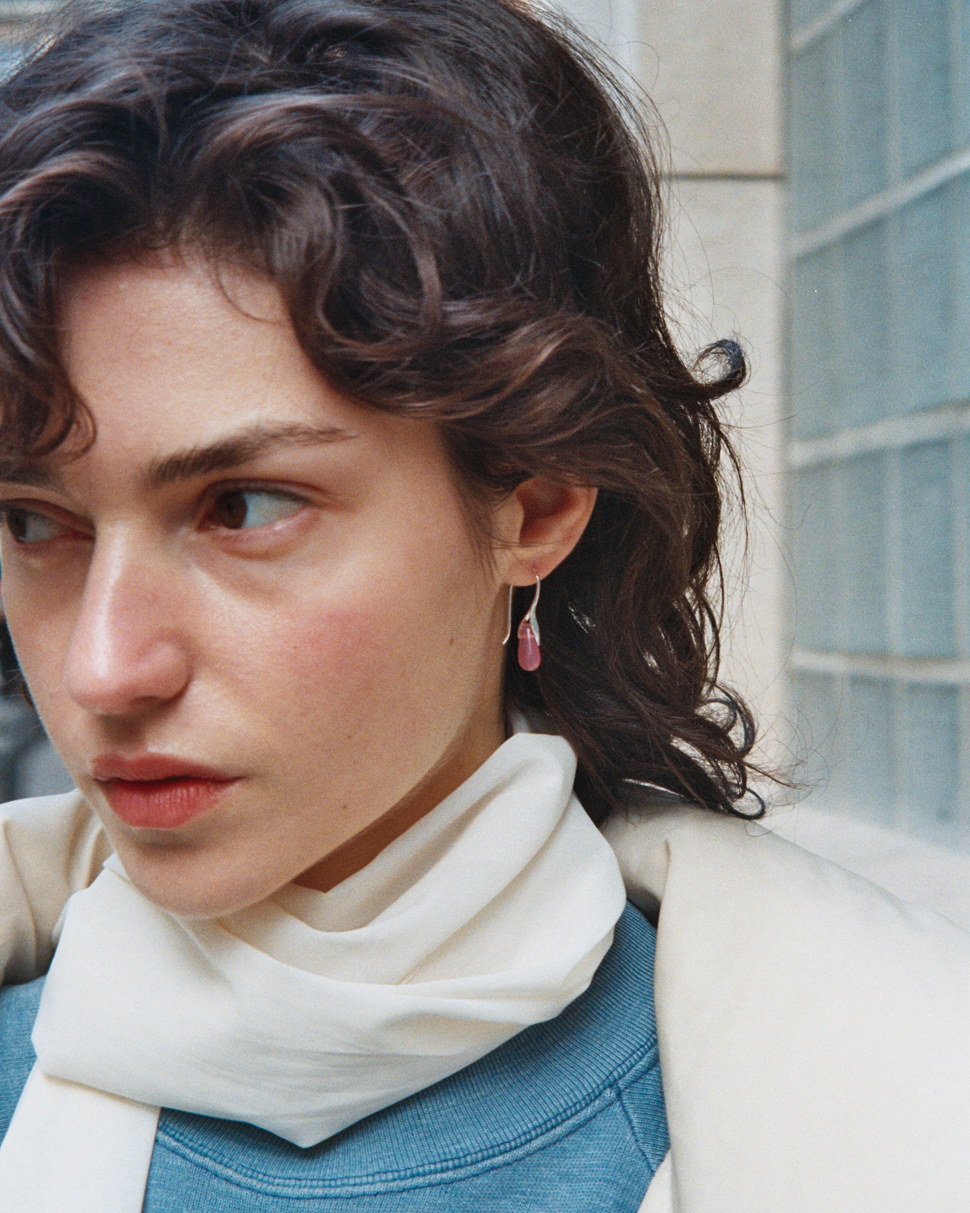 Brote Mini Earrings | Opaline Pink