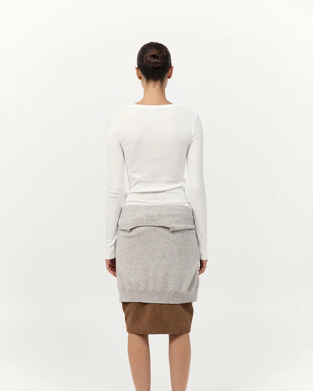 Organic Cotton Long Sleeve Top | White