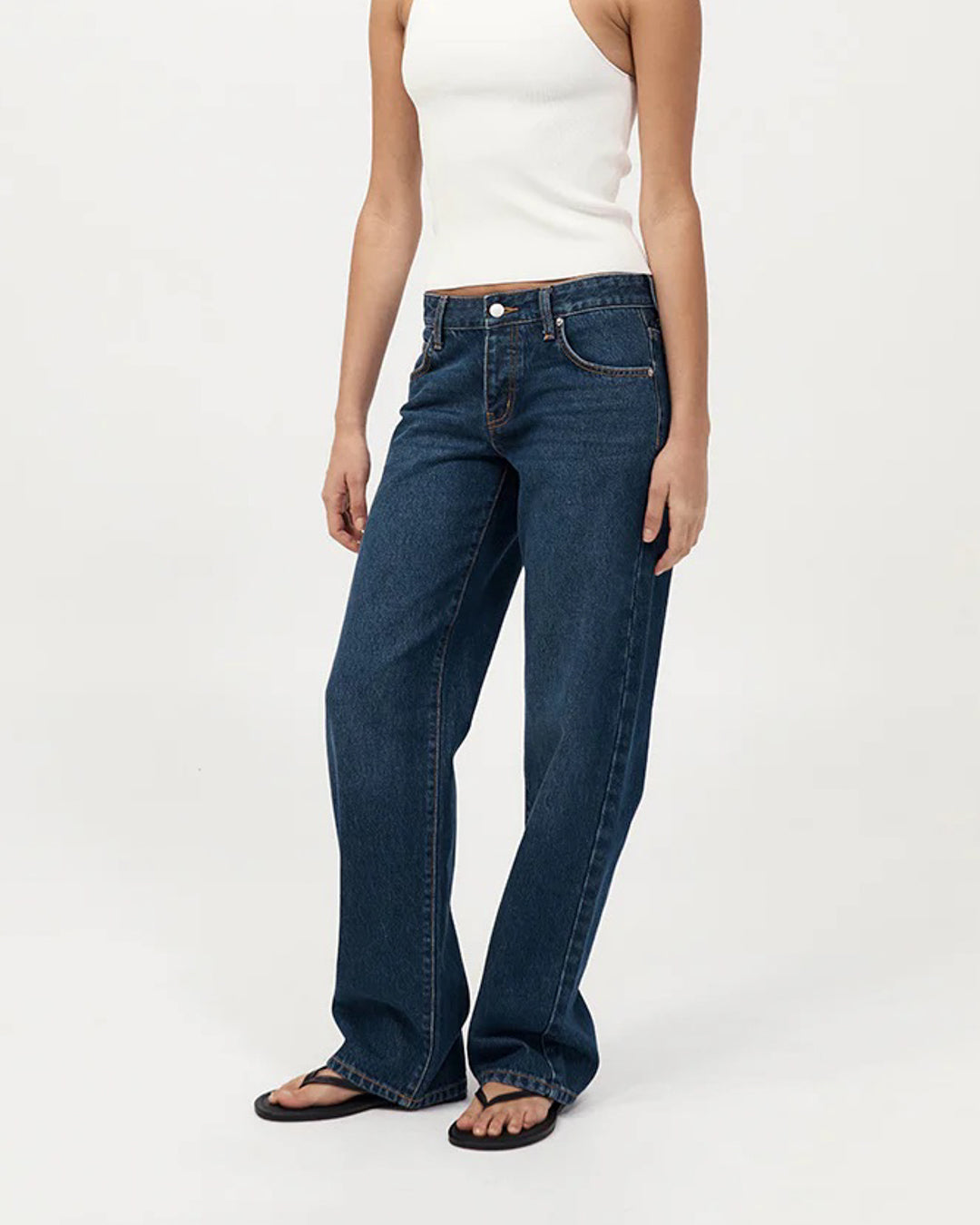 90s Low Rise Jeans | Dark Indigo