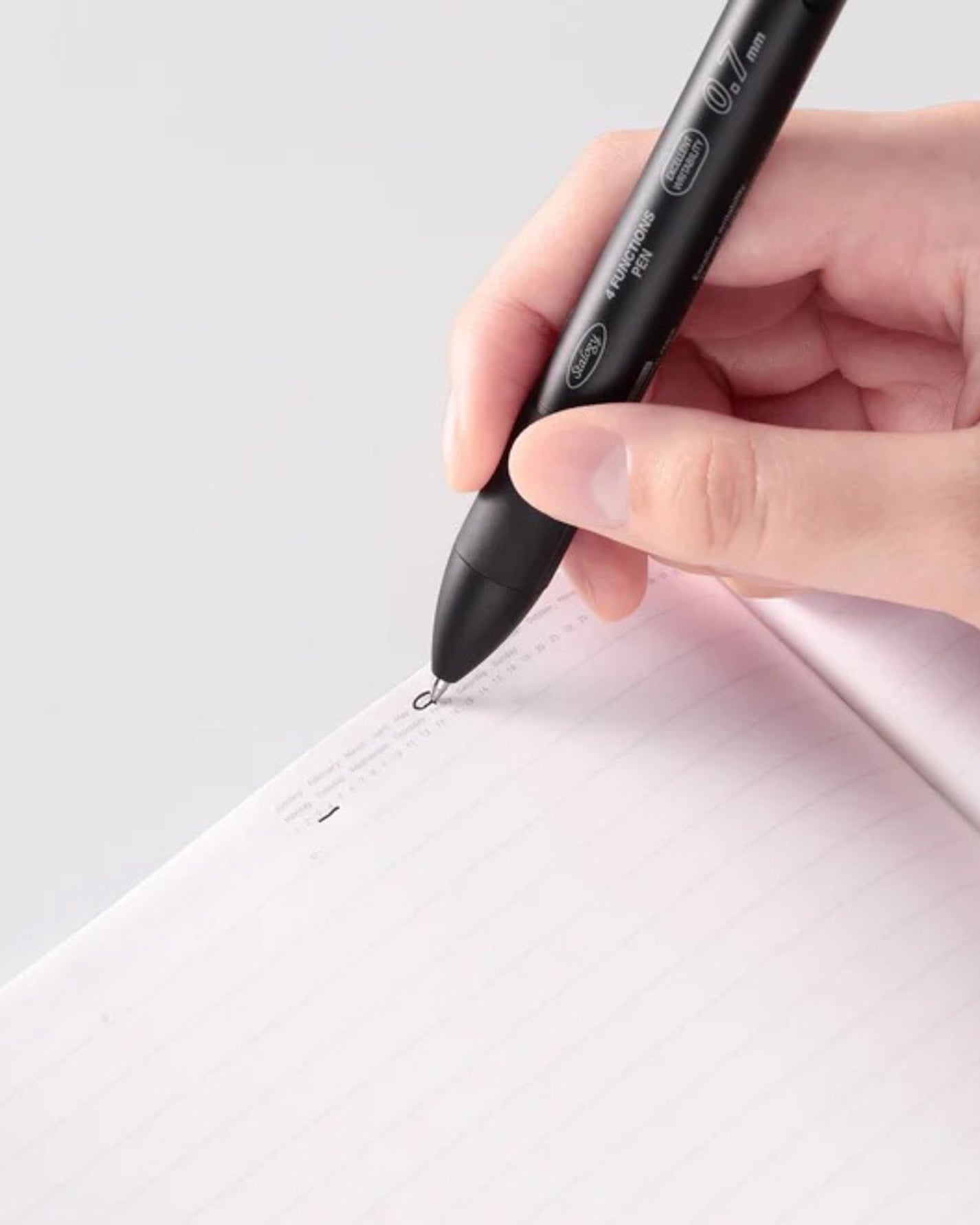 365 Days Notebook | A5 | Lined | Black