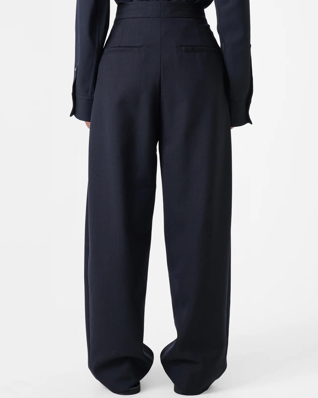 Vai Tropical Wool Pant | Darkest Navy