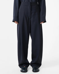 Vai Tropical Wool Pant | Darkest Navy