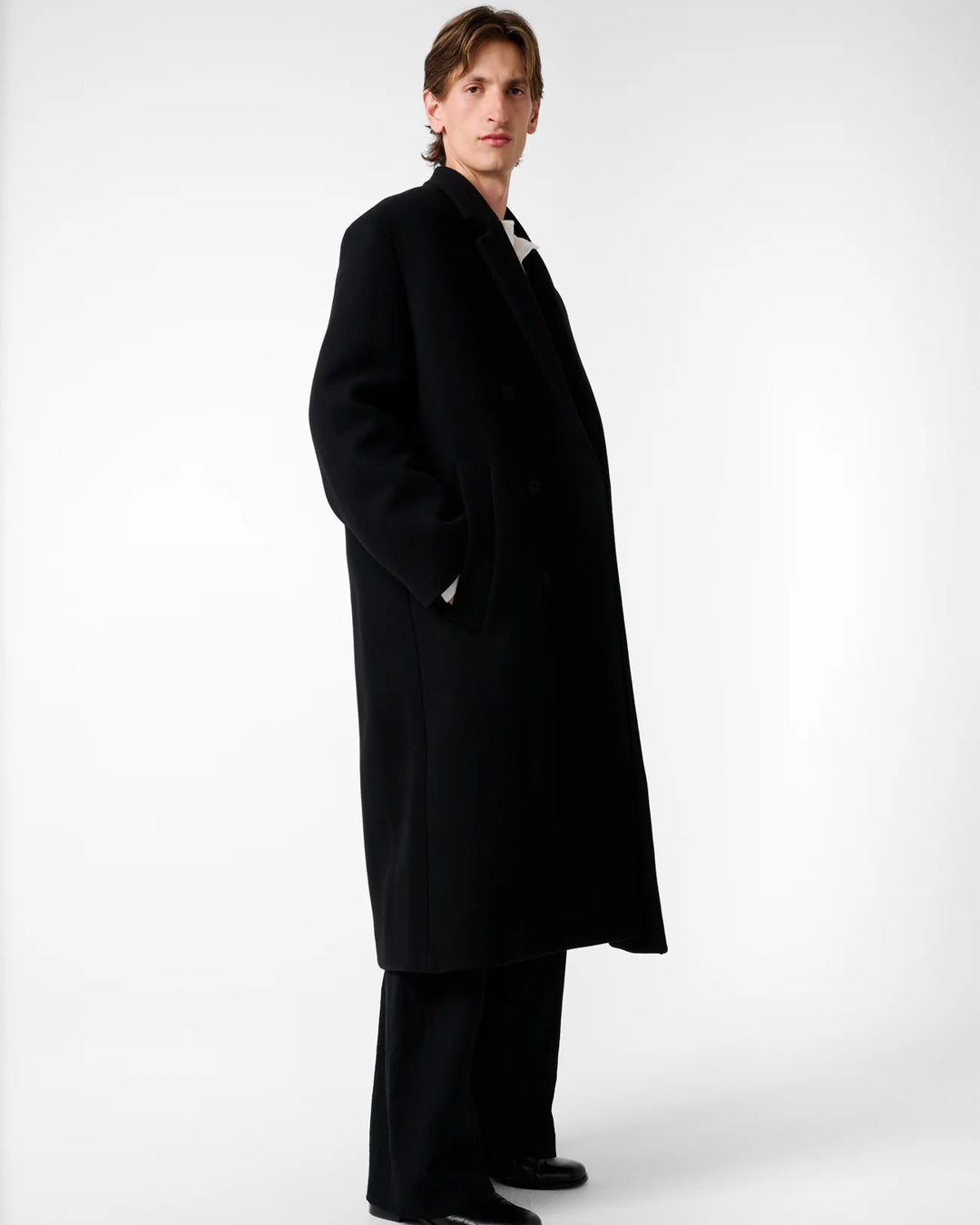 Diall Double Breasted Coat | Black