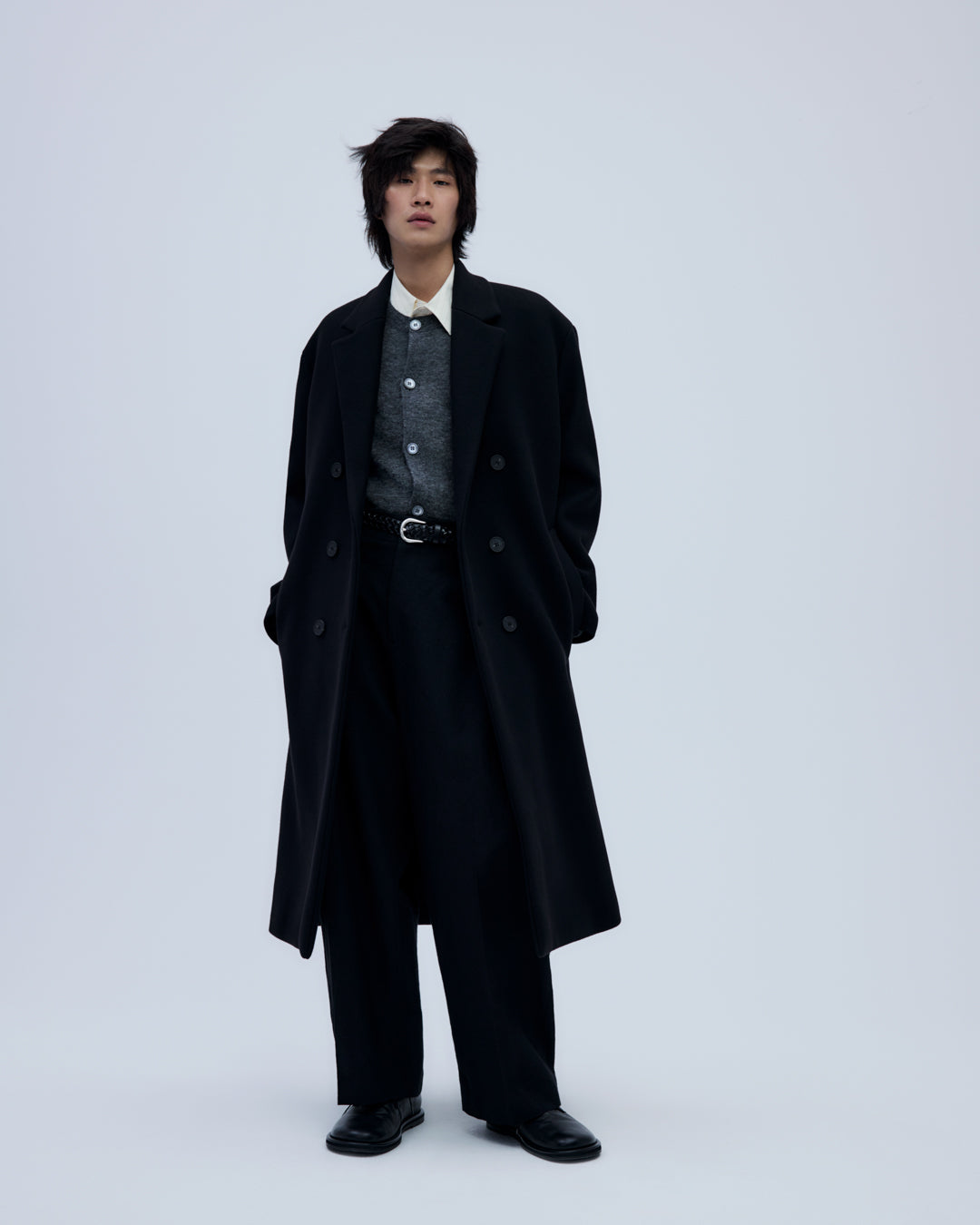 Diall Double Breasted Coat | Black