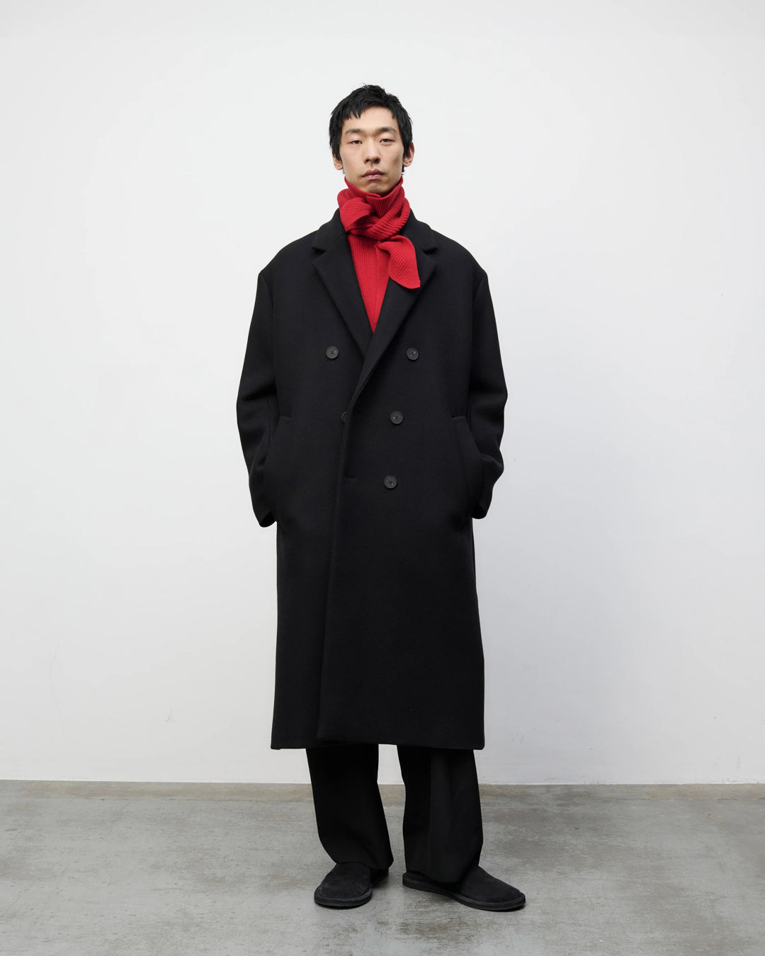 Diall Double Breasted Coat | Black