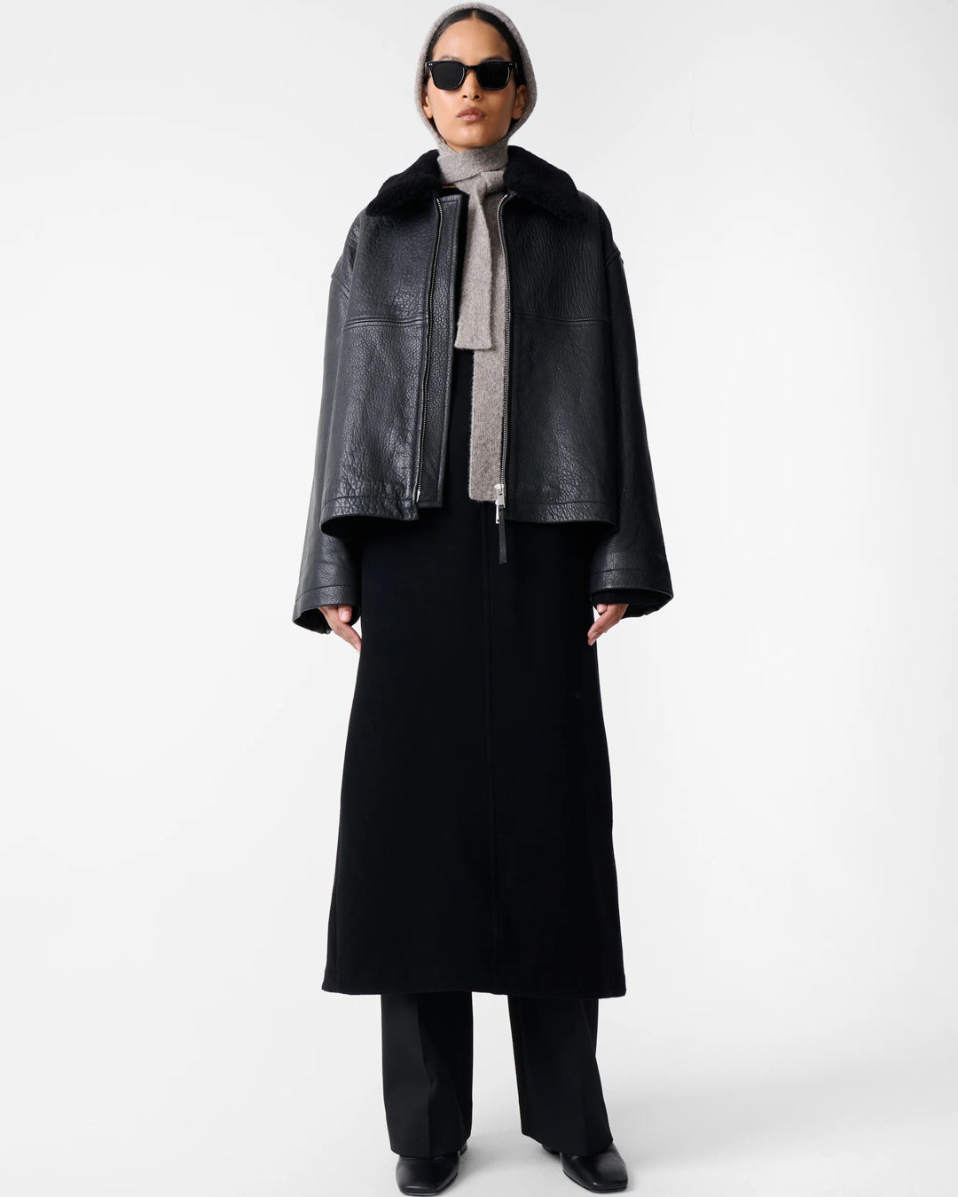 Erie Leather Jacket | Black