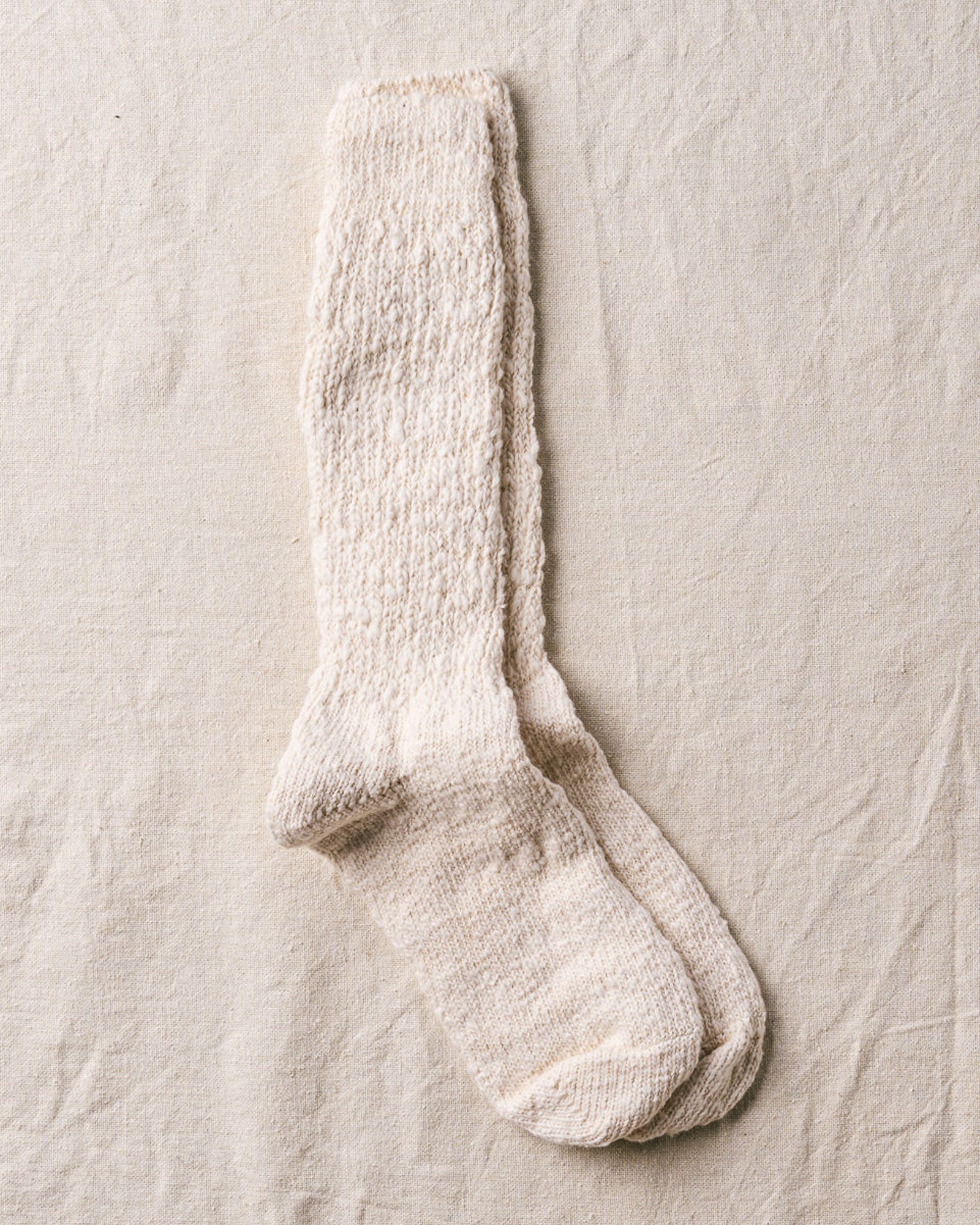Organic Cotton Garabou Slipper Socks | Natural