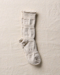 Alpaca Linen Ploot Socks | Natural